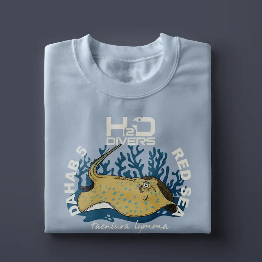 Blue spotted stingray t-shirt