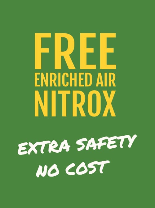 NITROX SLOGAN - extra safety - no cost