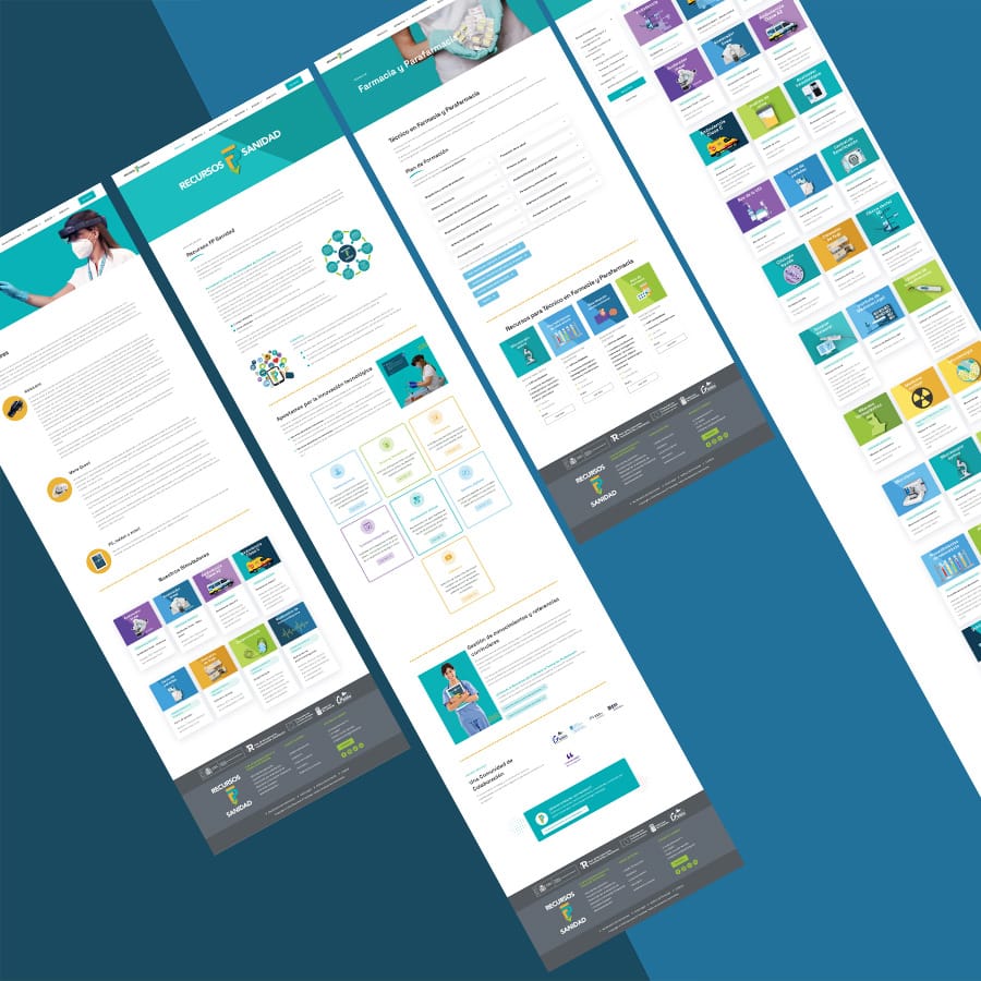 Recursos FP Sanidad Website layout