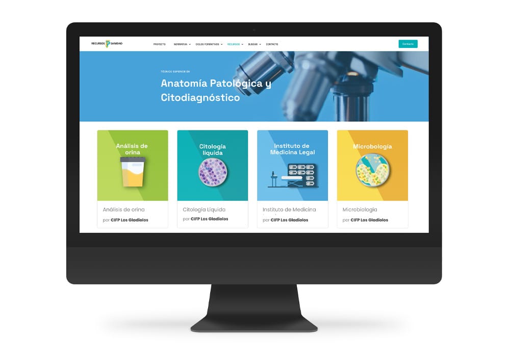 Recursos FP Sanidad website